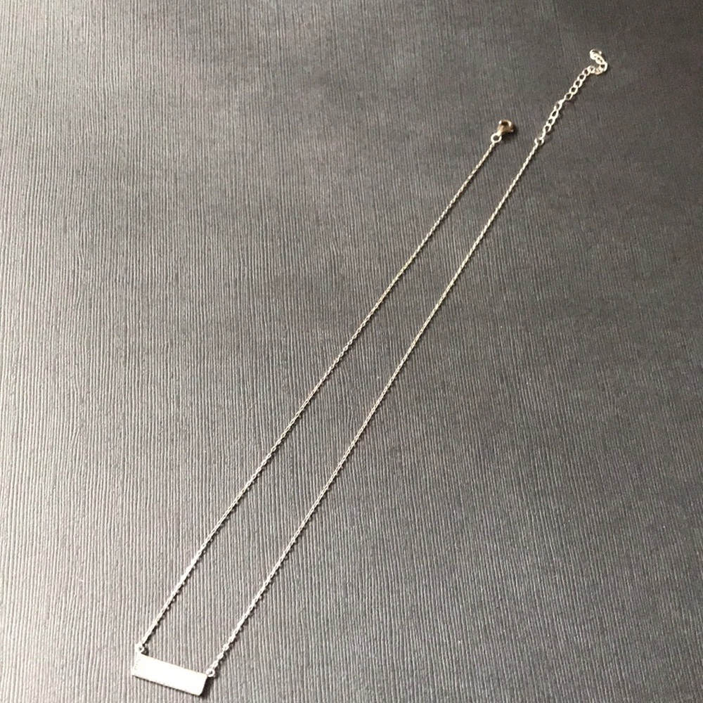 Rhinestone bar necklace
